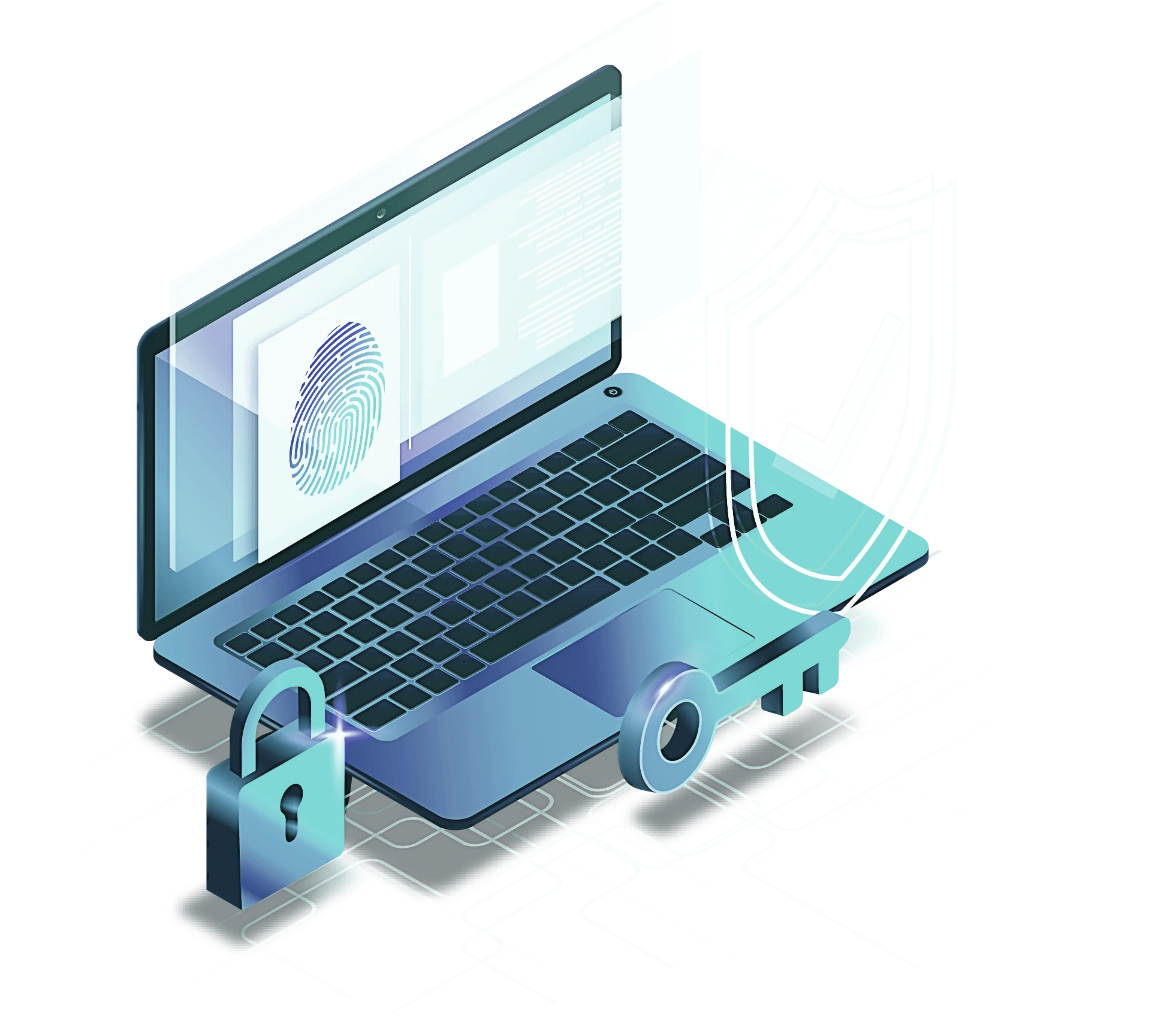 Painel Safeguard LGPD com cadeado em destaque